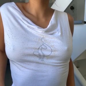 white baby phat top